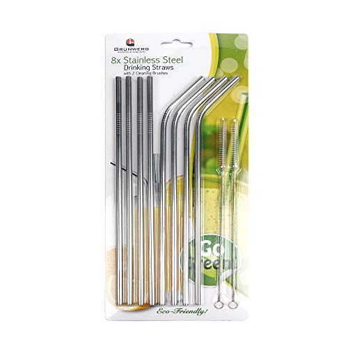 Grunwerg SDS-625/10 - Pajitas de acero inoxidable