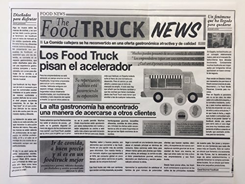 GRUPOHORECA DISTRIBUCION CANAL HORECA Papel Periódico Alimentario 31X25 Antigrasa - 500 Unidades Mod.-The Food Truck News