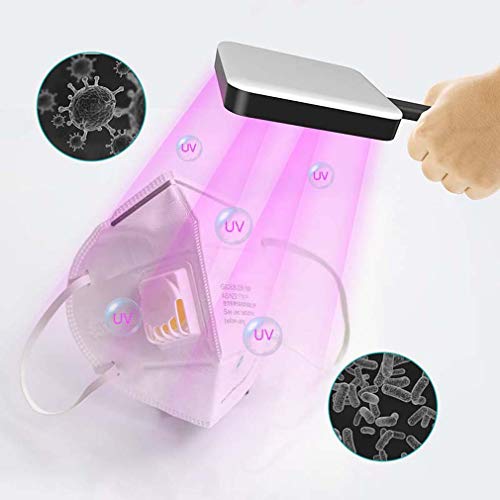 GsMeety Desinfección Lámpara UV Germicida Lámpara Portátil de Desinfección UV LED Luz Antibacteriana Lámpara Esterilizadora UV Portátil para Baño/Cocina/Inodoro/Dormitorio