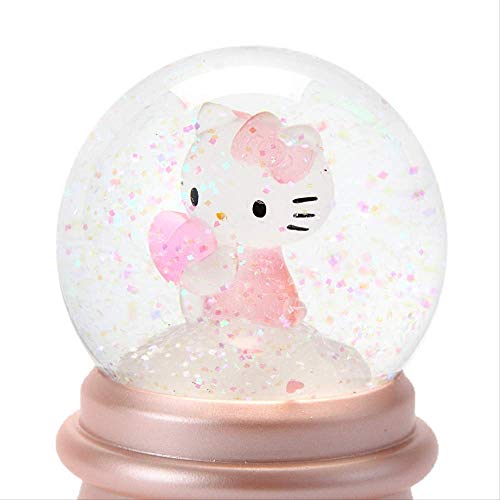 GYINK Crystal Ball Creative Home Desktop Cute Decoration Hello Kitty Light Girl Birthday Gift (tamaño: 7.9x7.9x10.3cm)