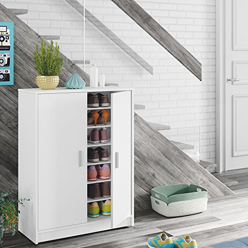 Habitdesign 007853O - Mueble zapatero Basic, mueble zapatero auxiliar medidas: 1,01 x 75 x 36 cm fondo