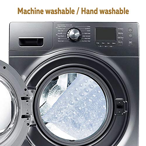 HALOVIE Alfombrillas de Baño Extra Largas Alfombra Antideslizante para Bañera Resistentes al Moho Tapete PVC con 200 Ventosas Seguridad Antibacteriana para Cuarto de Baño 100 x 40 cm