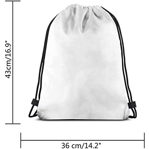 Hangdachang Dibujar a Mano Libre Floral Deporte Natación Yoga Mochila con cordón Mochila Escolar Ligera para Viajes Camping 36 x 43 cm / 14.2 x 16.9 Pulgadas