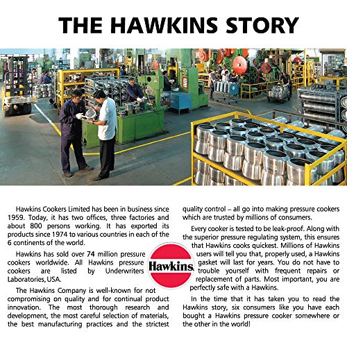 Hawkin Classic CL15 1.5 litros olla a presión de aluminio nuevo mejorado, pequeño, Plata 1.5-Liter plata