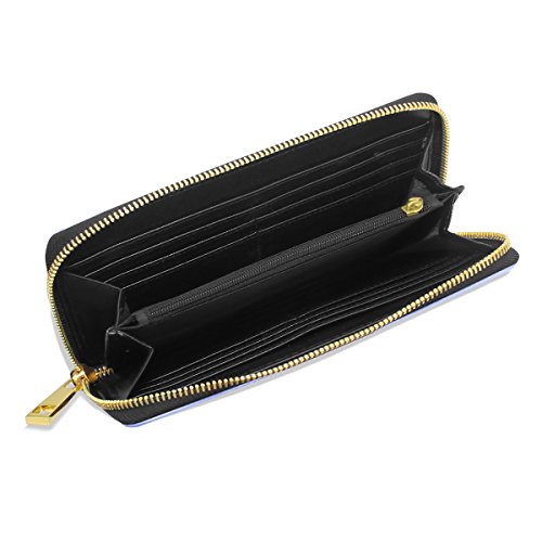 Helado De Barro Amasado Monedero Cremallera Billetera de Cuero Real Patrón Impresión Bolso para Niño Mujeres Teléfono Chica Hombre