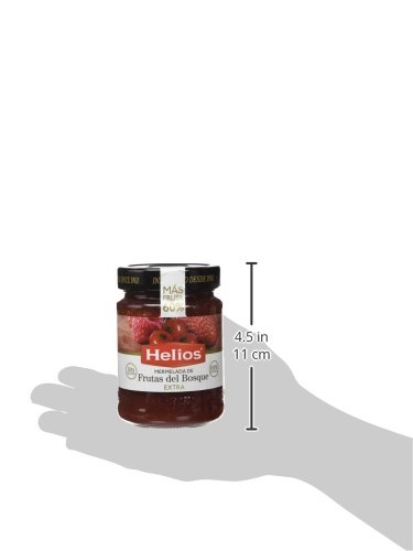 Helios Mermelada Extra Frutas del Bosque Fresa, Frambuesa y Grosella - 340 gr - , Pack de 6