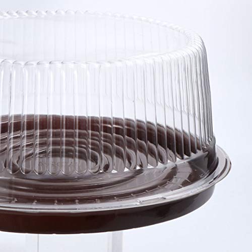 Hemoton Caja de Pastel de Plástico Transparente de 20 Piezas para Portador de Pastel con Tapas de Cúpula Y Tablas de Pastel