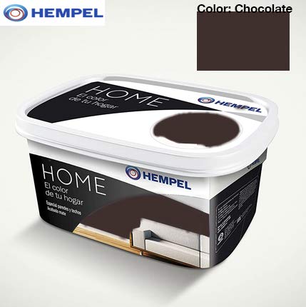HEMPEL HOME PAREDES Y TECHOS ACABADO EN MATE INTERIORES (Chocolate)