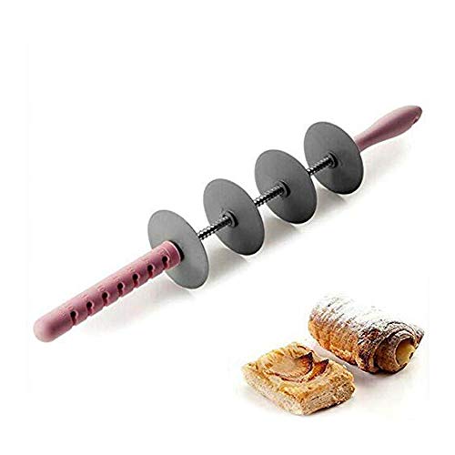 HENGYUANY Rebanadora de Pan multifunción, Rebanada de Cuchillo de Croissant en Forma de Masa de hojaldre, Juegos de Herramientas de Cocina para Hornear