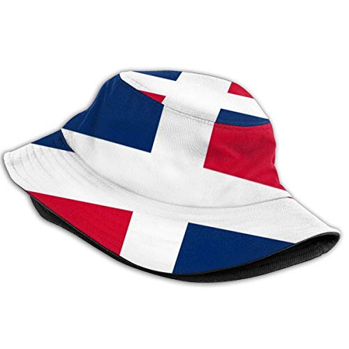 Henry Anthony Fisher Hat Women and Men, Bandera de la República Dominicana en tamaño Correcto, Proporciones y Colores Bucket Hat One Szie Boonie Cap