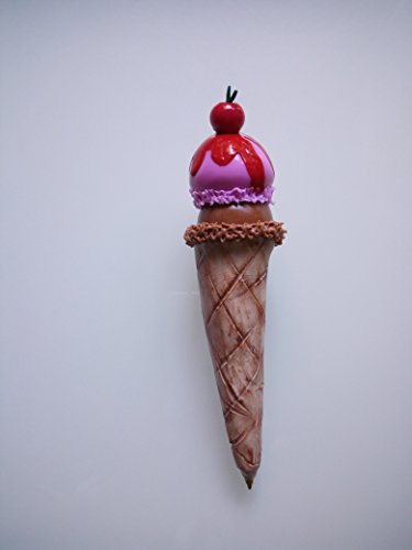 Hermoso boligrafo Helado, Barquilla, cono, decorado hecho a mano porcelana fria
