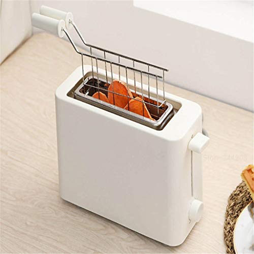 Herramientas de cocina y electrodomésticos Gadgets Mini Tostadora tostadoras blanca 9.4X21.9X27.9Cm horno de cocción del pan desayuno sandwichera rápida Seguridad,Blanco