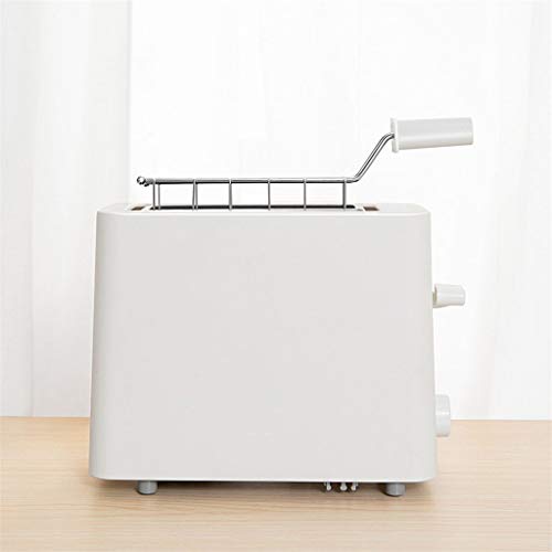 Herramientas de cocina y electrodomésticos Gadgets Mini Tostadora tostadoras blanca 9.4X21.9X27.9Cm horno de cocción del pan desayuno sandwichera rápida Seguridad,Blanco