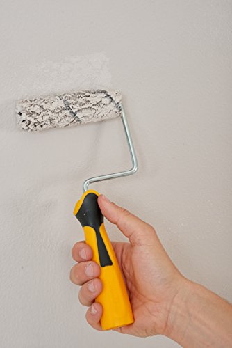 Herramientas de Coral Coral 42400 Fácil coater Mini rodillo de pintura marco con un mango de agarre suave, 4 pulgadas, color amarillo