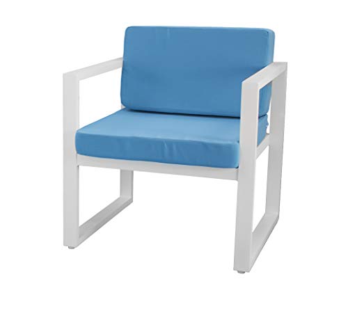 Hevea Alpine 1 Plaza Blanco Sillón de Exterior