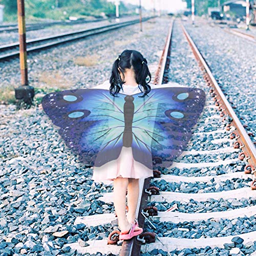 Hifot Dreamy Dance Butterfly Chal de mariposa, alas de mariposa, disfraz con máscara de fieltro