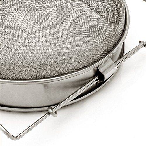 Hinmay Filtro portátil Doble de Miel, Filtro de Acero Inoxidable para la cría de Abejas, para harina y Miel.