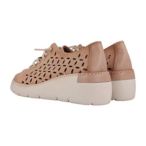 HISPANITAS HV98934 - Deportivo Cord. Piel Nude para Mujer Color: Turron Talla: 40 EU