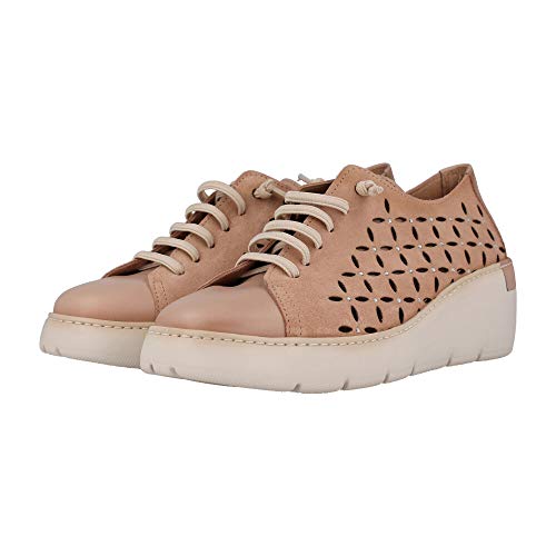 HISPANITAS HV98934 - Deportivo Cord. Piel Nude para Mujer Color: Turron Talla: 40 EU