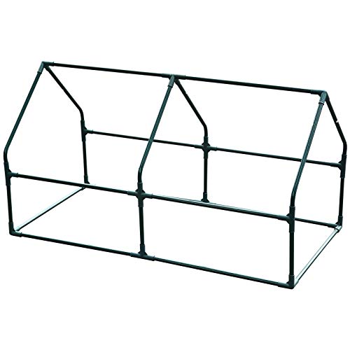 HOMCOM Outsunny Invernadero caseta de Tubo Acero y plastico Jardin terraza Cultivo de Plantas