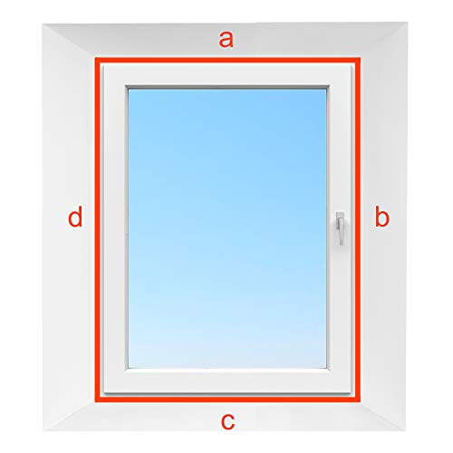 HOOMEE 560cm Cubierta Aislante de Tela para Ventanas para Aparatos De Aire Acondicionado Portátiles y Secadoras. Fácil Instalación con Cremallera y Cinta Adhesiva. Evita Aire Caliente