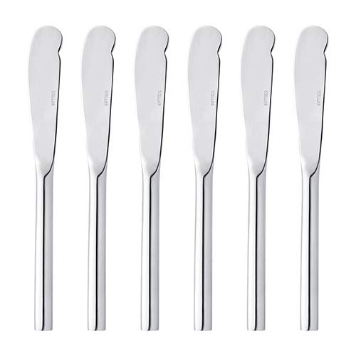 Horwood – BL45 Cuchillos para Mantequilla, 6 Unidades, Color Plateado