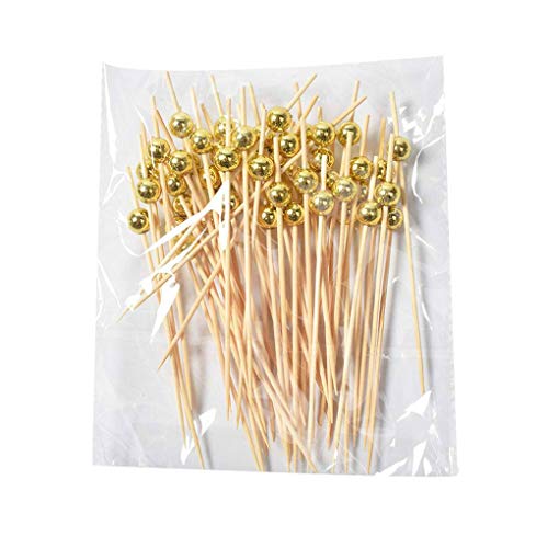 Hotaluyt 100PCS Largo Parrilla Brochetas de bambú parilla de Madera Sticks Suministros Desechables para Barbacoa Herramienta de la Cocina de Cocina