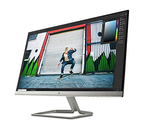 HP 27FW - Monitor Full HD de 27" (1920 x 1080, panel IPS LED, 16:9, HDMI 1.4, 5 ms, 60 Hz, AMD FreeSync, Altavoces incorporados), Color Blanco