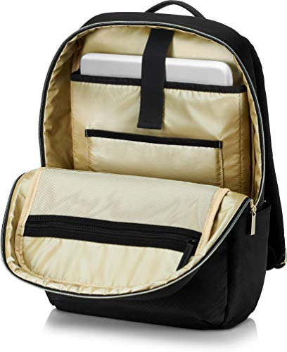 HP Duotone - Mochila para portátil de hasta 15,6", Color Negro y Dorado