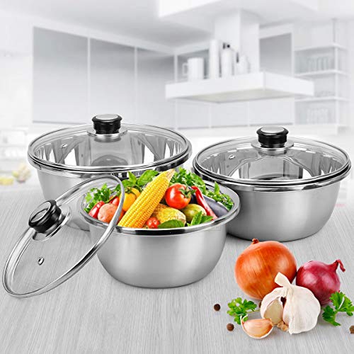 HQdeal Juego de 6 Perillas de Repuesto para Tapa de Sartén, Perillas para Tapa de Cacerola, Mango de Perilla para Tapas de Ollas y Salsas