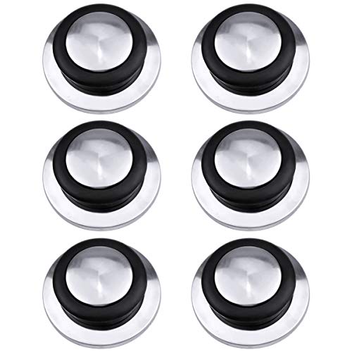 HQdeal Juego de 6 Perillas de Repuesto para Tapa de Sartén, Perillas para Tapa de Cacerola, Mango de Perilla para Tapas de Ollas y Salsas
