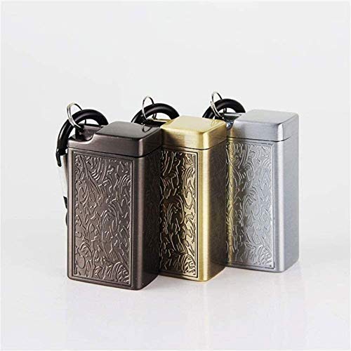 Humo Grabber ceniceros for los cigarrillos Cenicero - metal portátil Cenicero Cenicero, cigarrillos al aire libre con tapa, llavero, 2.9x1.8x5.5cm for los cigarrillos Hombres Decoración Mujer cenicero