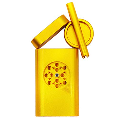 HXHX Estuche para Cigarrillos Aleación de Aluminio Pipa para triturador de Cigarrillos Set para Fumar Estuche para moler de Almacenamiento Estuche para Sala de Almacenamiento Pipa para Fumar