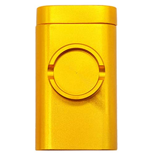 HXHX Estuche para Cigarrillos Aleación de Aluminio Pipa para triturador de Cigarrillos Set para Fumar Estuche para moler de Almacenamiento Estuche para Sala de Almacenamiento Pipa para Fumar