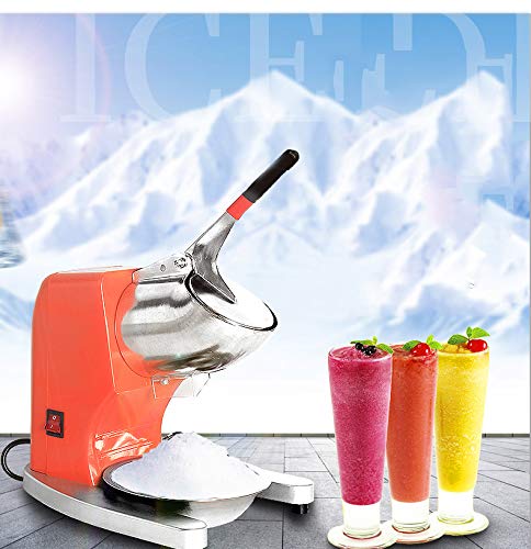 Ice Crushers Trituradora De Hielo, MáQuina EléCtrica para Afeitar Hielo, Acero Inoxidable, MáQuina De Aguanieve, Bebidas FríAs, Postres Y CóCteles De Frutas, 65 Kg/Hora para Uso DoméStico Y Comerc