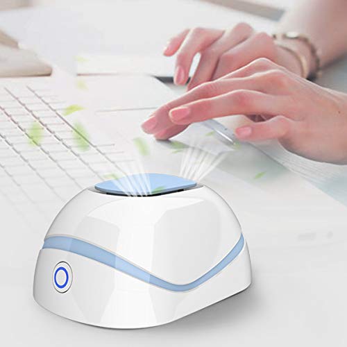 iFCOW Generador de ozono, purificador de aire eléctrico, esterilizador portátil, purificador de aire recargable, eliminador de olores y bacterias para el hogar, para oficina, mascotas