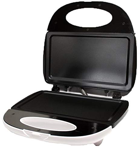 iil SMAW Sandwichera de 2 Grill (Plancha Lisa) Blanco Capacidad 2 Sandwiches Potencia: 750W, Plancha Lisa: Sandwichera + Grill + Bocadillero