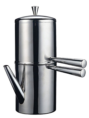 Ilsa Napoletana Cafetera, Acero Inoxidable, Plata, para 3 Tazas