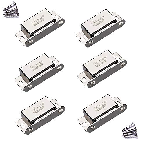 Iman Puerta Fuerte Jiayi 6 Pcs 6KG Tarea Pesada Cierre Magnetico Puerta Pestillo Puerta Corredera Iman Armario Magnético Pestillo de Cocina Mueble Cierre Cajones Alacena Clausura Cerradura Magnetica
