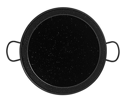IMEX EL ZORRO El Zorro 63026-Paellera, Esmaltado, Negro, 50 cm