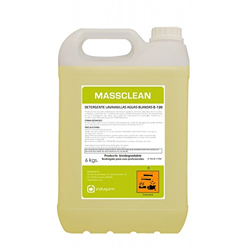 Induquim Lavavajillas Máquina Aguas Blandas 6 kg. Jabón Detergente Hosteleria
