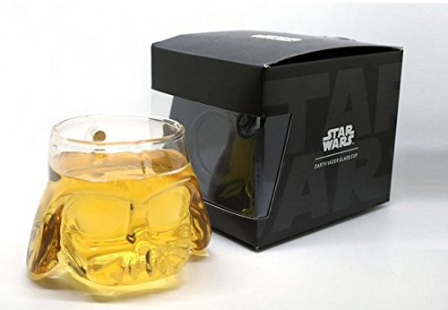 Infinitamente Great Home Decor Center 2 piezas Star Wars impresionante taza Darth Vader casco cerveza taza negro caballero cristal 3D diseño