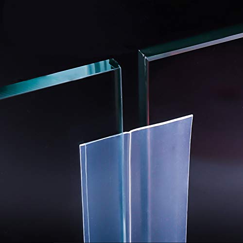 Inntek 2pcs Cinta para Sellado de Puerta, Sello de Puerta Adhesivo, Tira de Sellado Autoadhesiva, Cintas Adhesivas Selladoras Transparente Negro Longitud 5M Ancho 25MM Silicona Sujeción 100% Perfecta