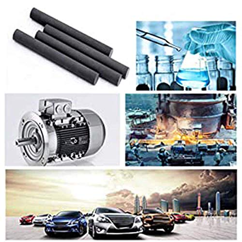 INSTO 5Pcs Negro de Carbono Barra de Grafito Electrodo de Cilindro Rods Barras de Herramientas Industria