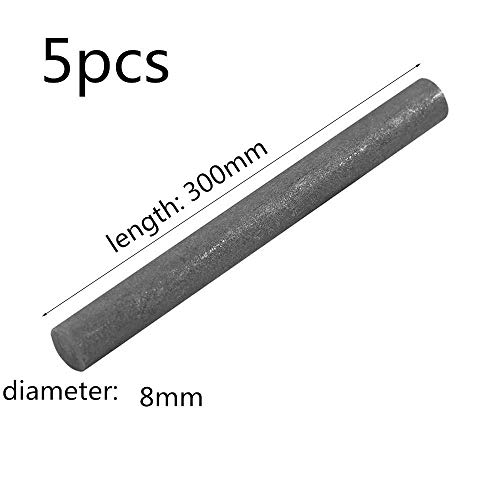 INSTO 5Pcs Negro de Carbono Barra de Grafito Electrodo de Cilindro Rods Barras de Herramientas Industria