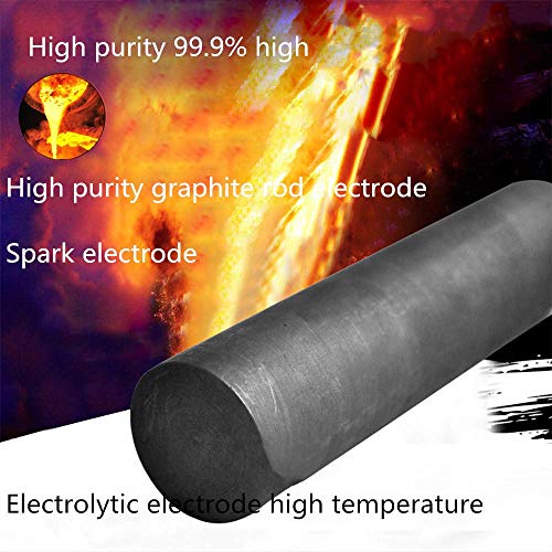 INSTO 5Pcs Negro de Carbono Barra de Grafito Electrodo de Cilindro Rods Barras de Herramientas Industria