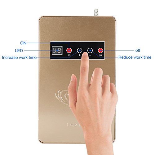 Ionizador Purificador Aire, Generador de Ozono, de Abs 220V, 50Hz 15W Ionizador con Orificios Posteriores(ORO)