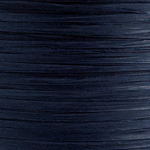 Italian Options Cinta de Papel Rafia 7 mm x 100 m, Color Azul Marino