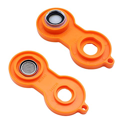 JaneYi (6 Piezas) Aireador de Grifo Repuesto M22 Acero Inoxidable Cocina Baño Grifo Filtro de Burbujas Grifo de Ahorro de Agua Boquilla de Rosca Hembra con 6 Juntas de Goma y Una Llave de Aireador