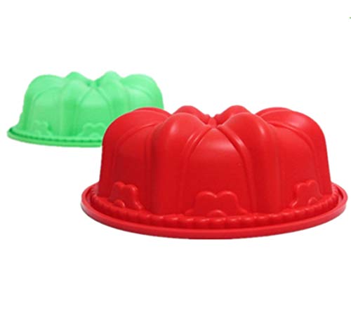 JasCherry Forma de Castillo Moldes de Silicone - Premium Antiadherente Moldes para Tartas, Repostería, Bizcocho, Gelatina Grande, Pan #9